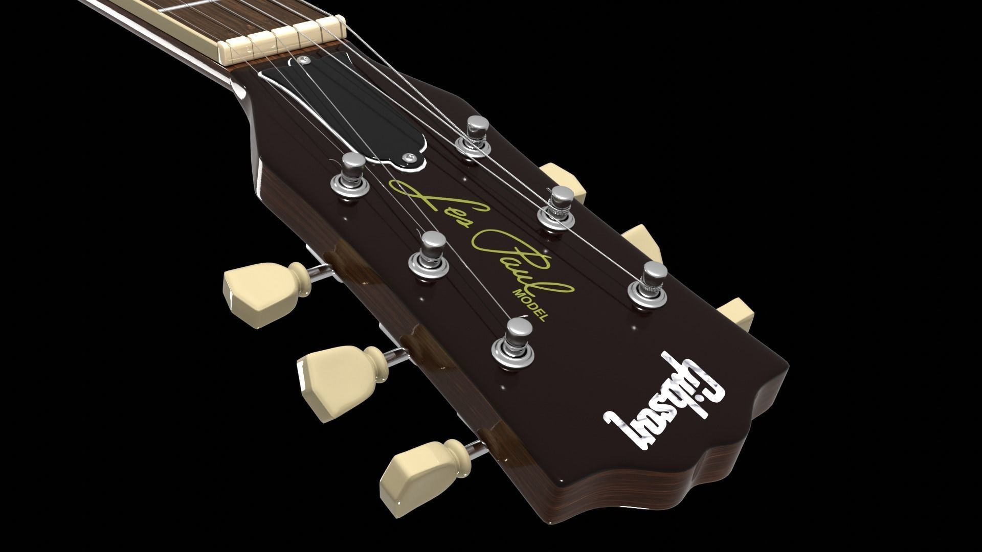 Gibson Les Paul Standard - HighPoly 3D model_5
