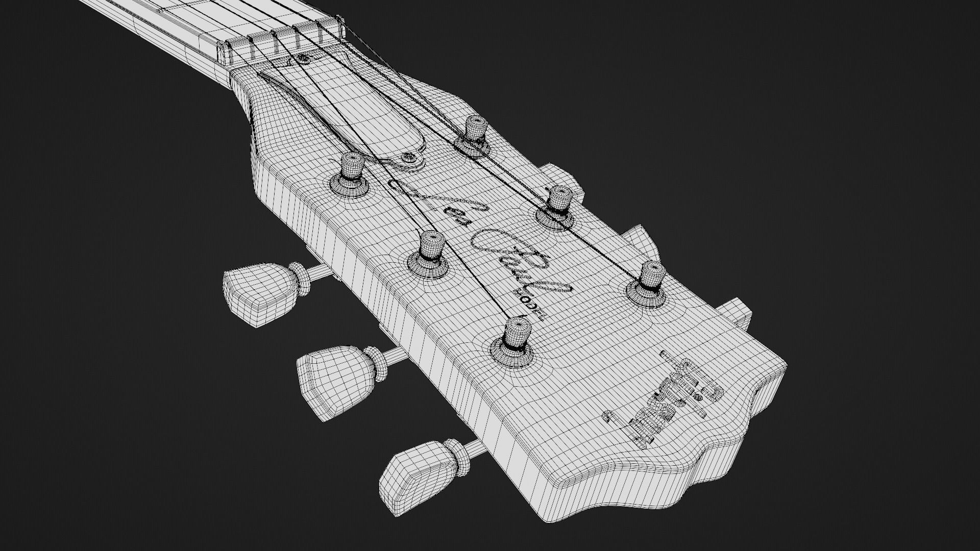 Gibson Les Paul Standard - HighPoly 3D model_12