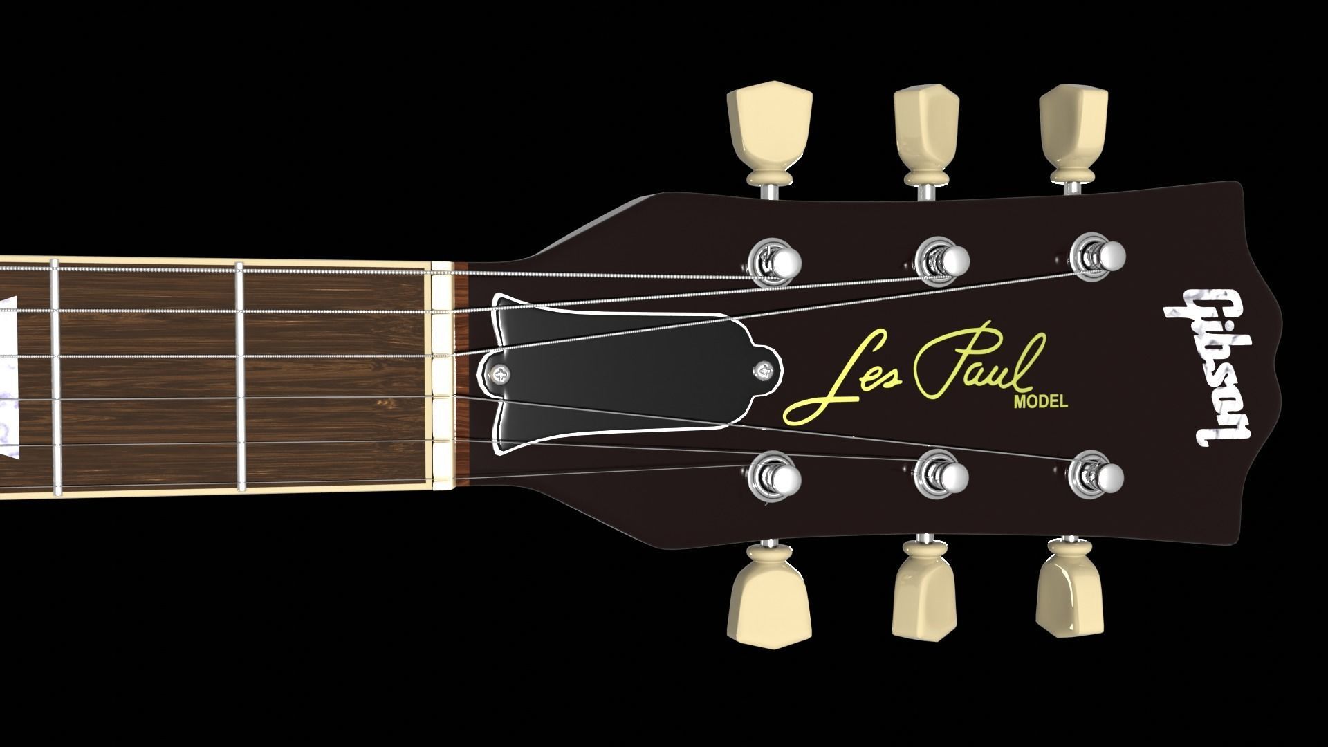 Gibson Les Paul Standard - HighPoly 3D model_6