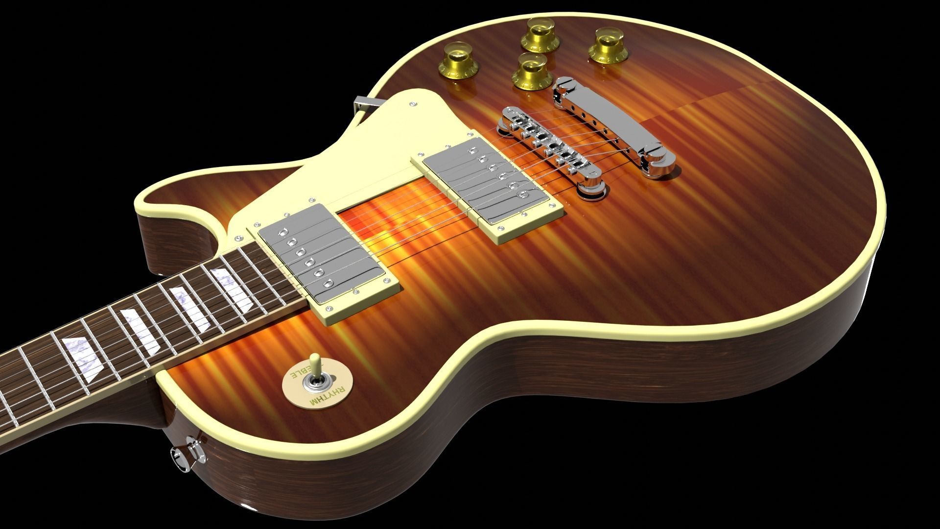 Gibson Les Paul Standard - HighPoly 3D model_4