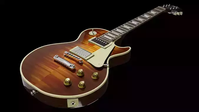 Gibson Les Paul Standard - HighPoly 3D model