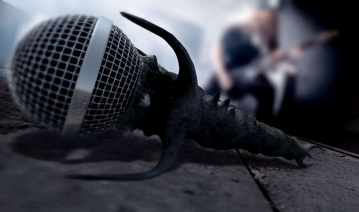 Heavy Metal Microphone Free 3D print model_1