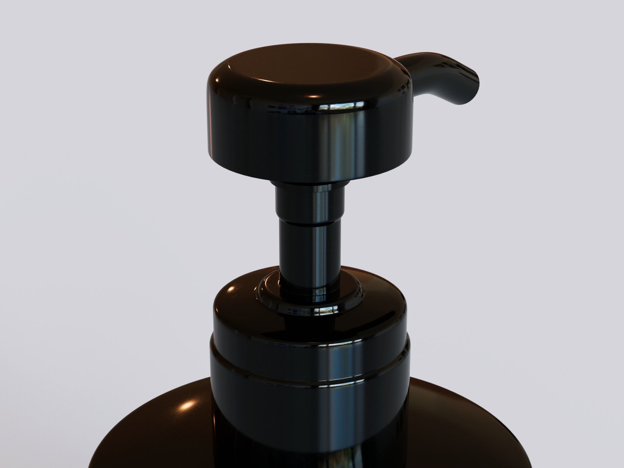 Luxurious Body Lotion Bottle Low-poly 3D model_10