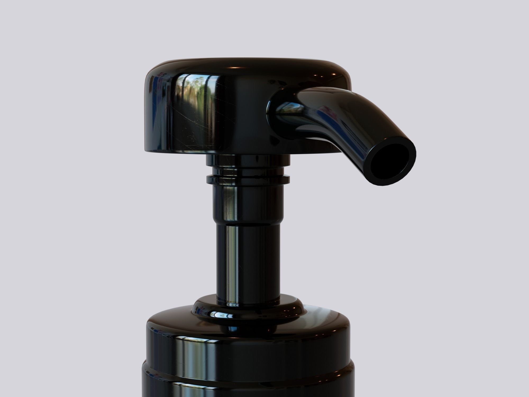 Luxurious Body Lotion Bottle Low-poly 3D model_7