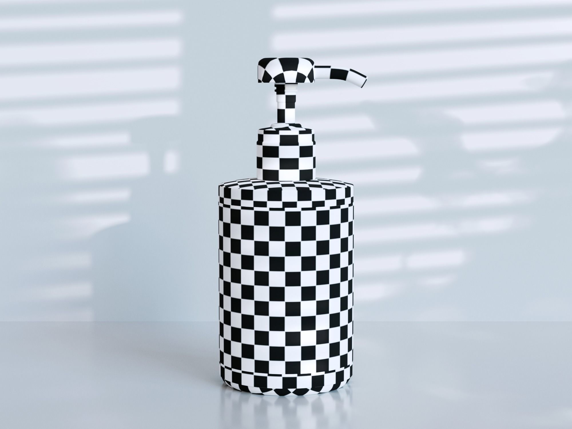 Luxurious Body Lotion Bottle Low-poly 3D model_4