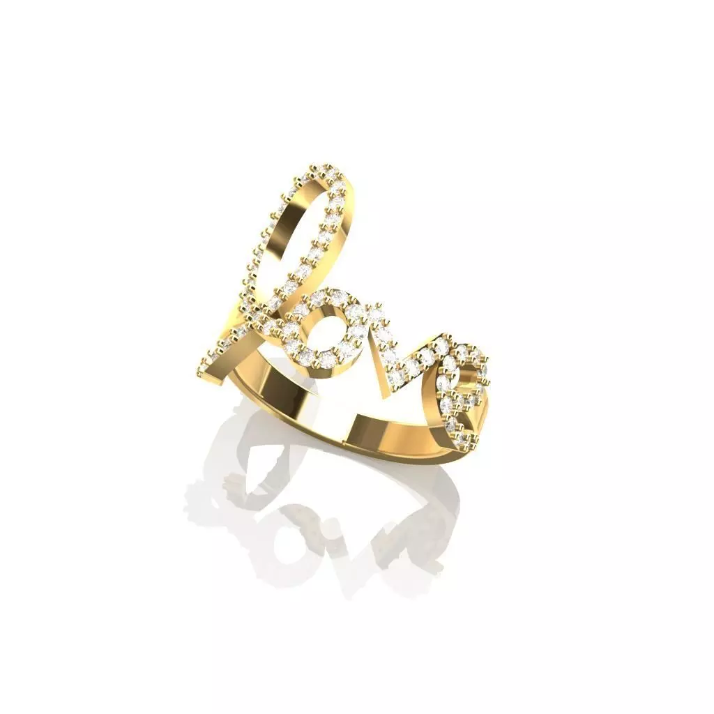 Love Ring 3D print model