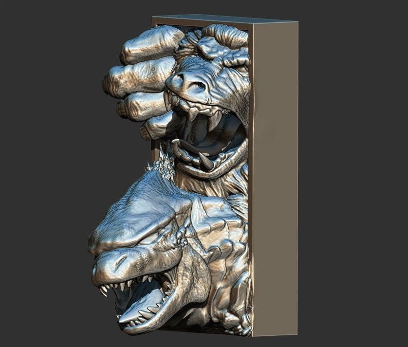 Godzilla x kong BOOKMARK 3D print model_8