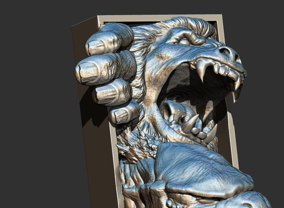 Godzilla x kong BOOKMARK 3D print model_3