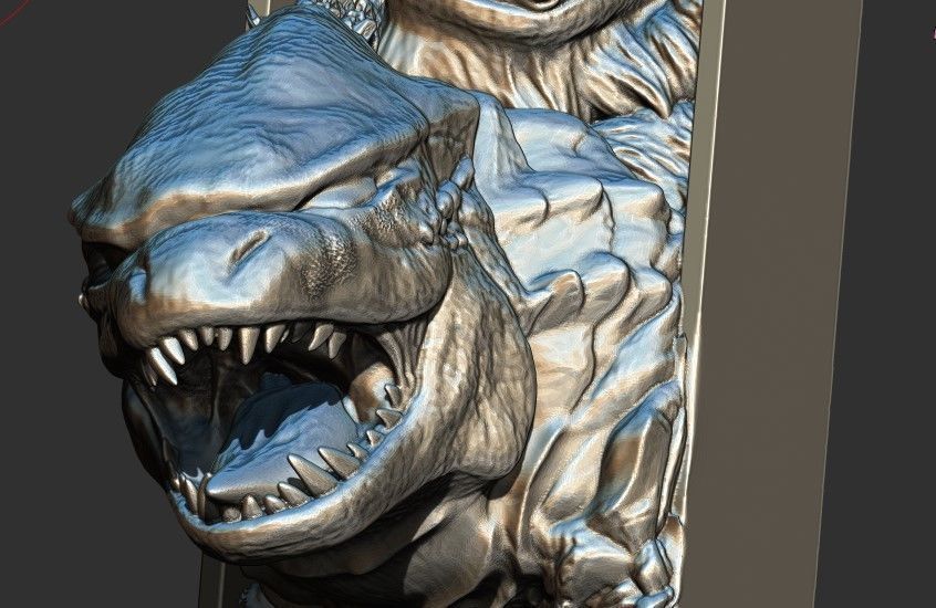 Godzilla x kong BOOKMARK 3D print model_4