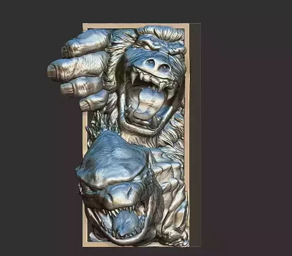Godzilla x kong BOOKMARK 3D print model