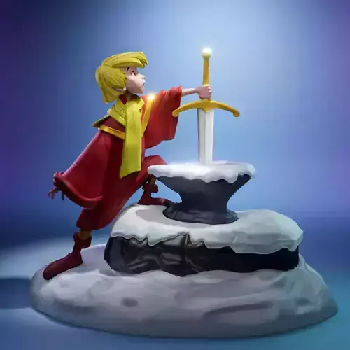 THE SWORD IN THE STONE - DISNEY FANART 3D print model