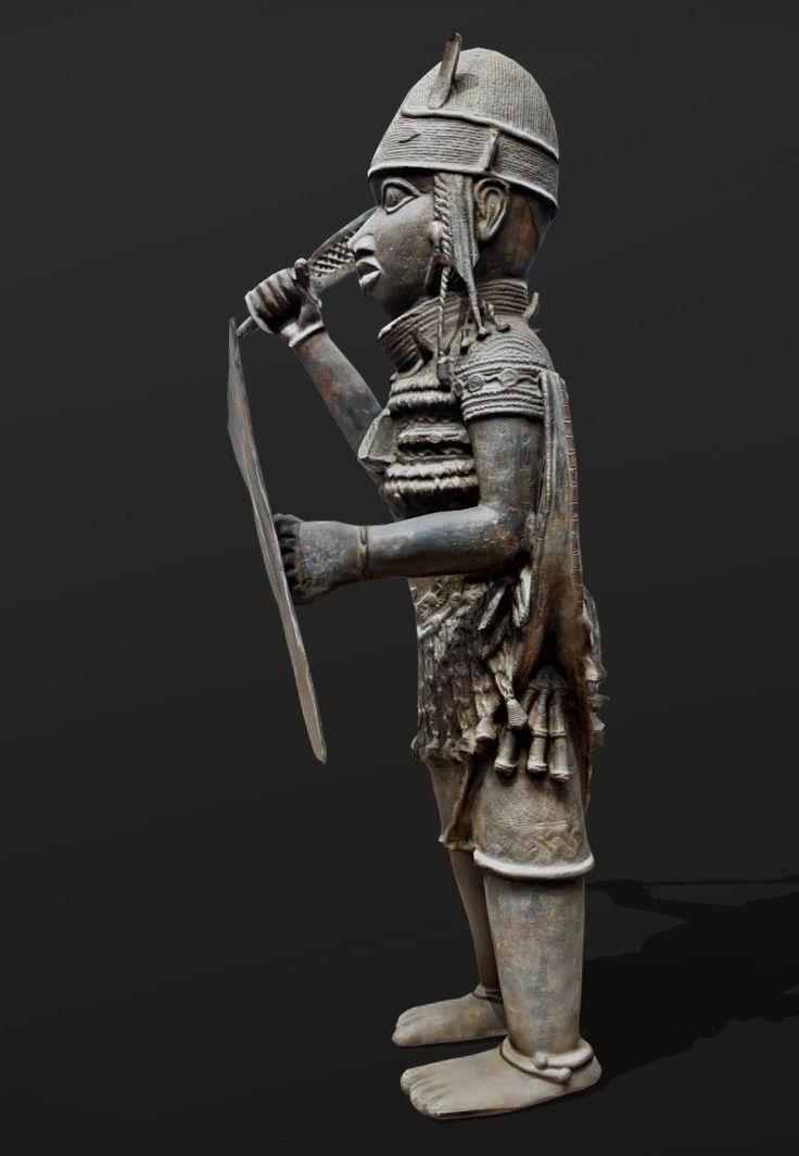 Ologbosere - Warrior Benin Kingdom Low-poly 3D model_6