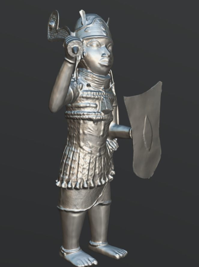 Ologbosere - Warrior Benin Kingdom Low-poly 3D model_11