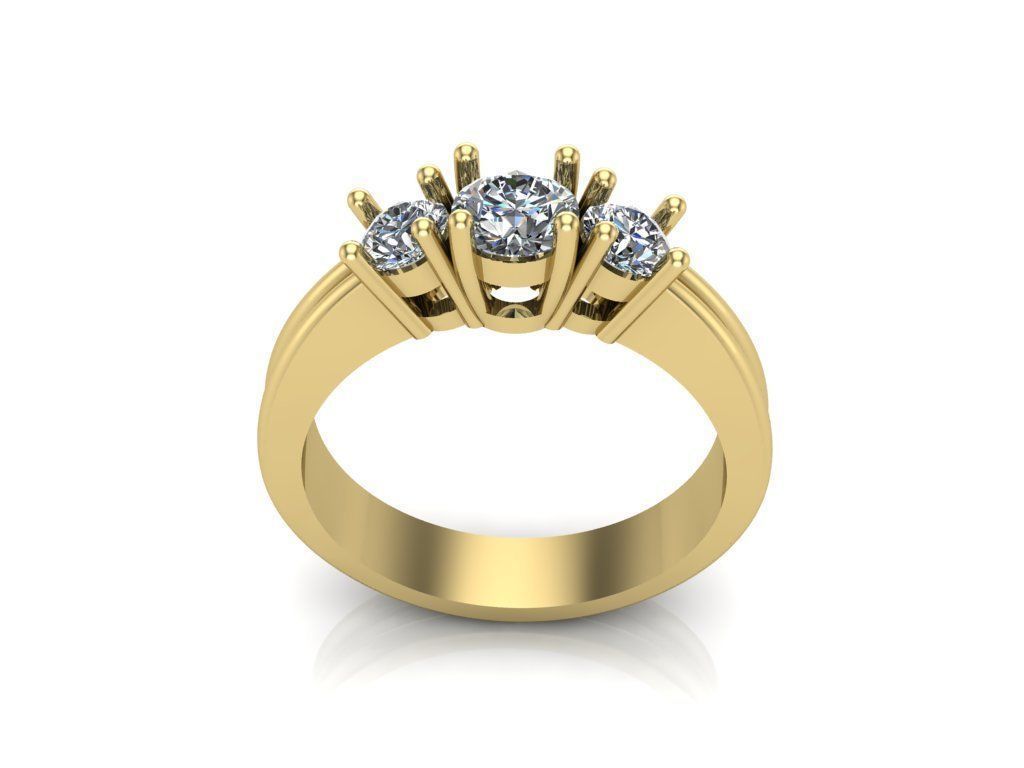 Engagement rings 3D print model_2