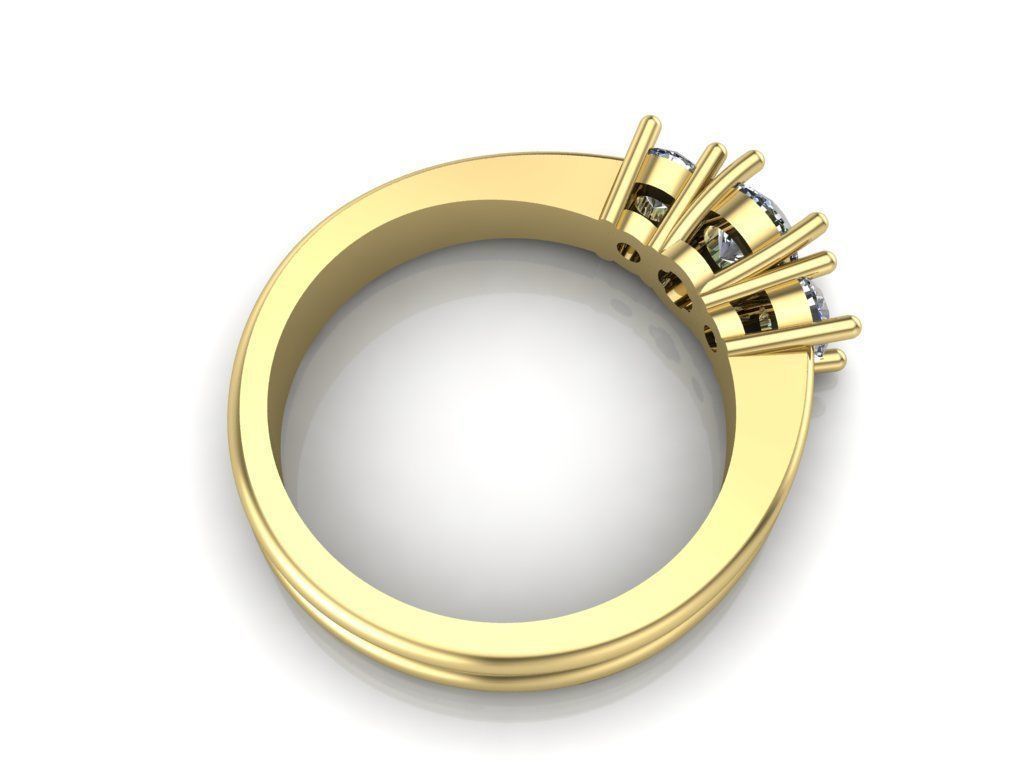 Engagement rings 3D print model_6