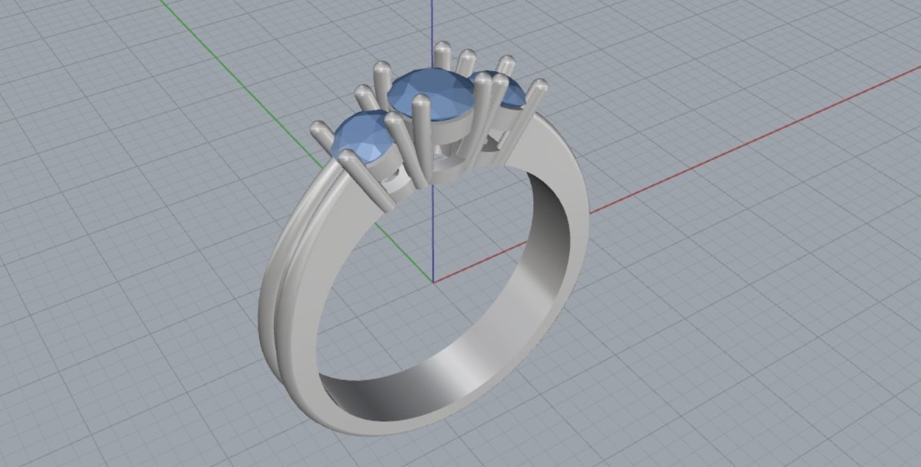Engagement rings 3D print model_11