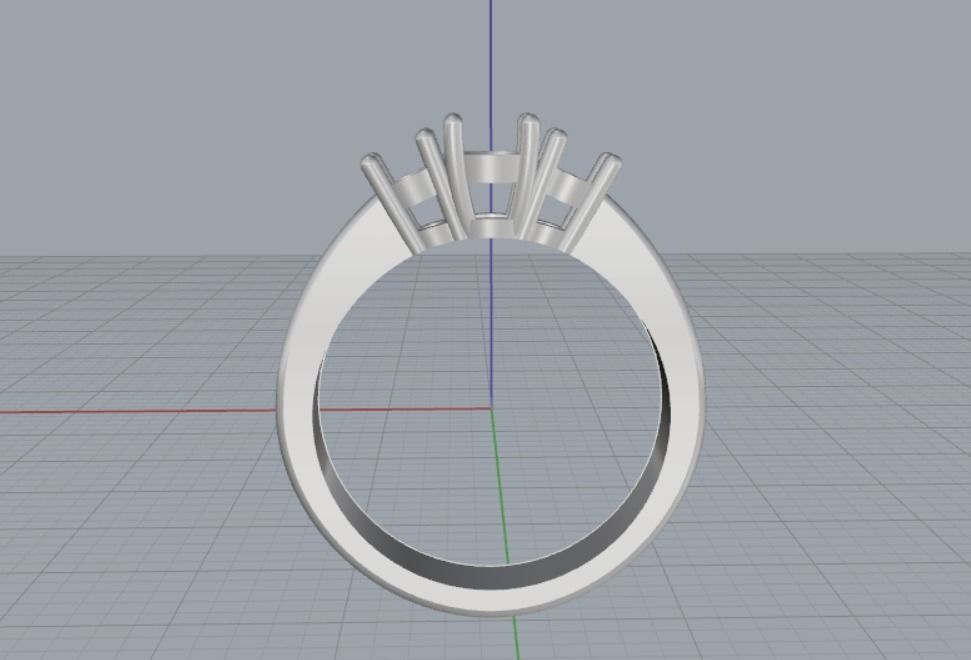 Engagement rings 3D print model_14
