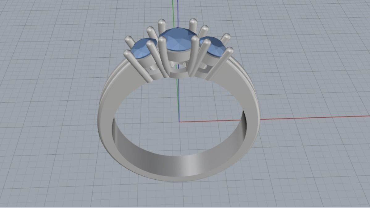 Engagement rings 3D print model_10