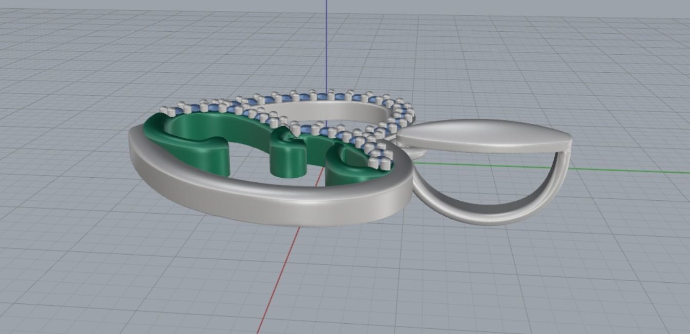 heart pendant 3D print model_14