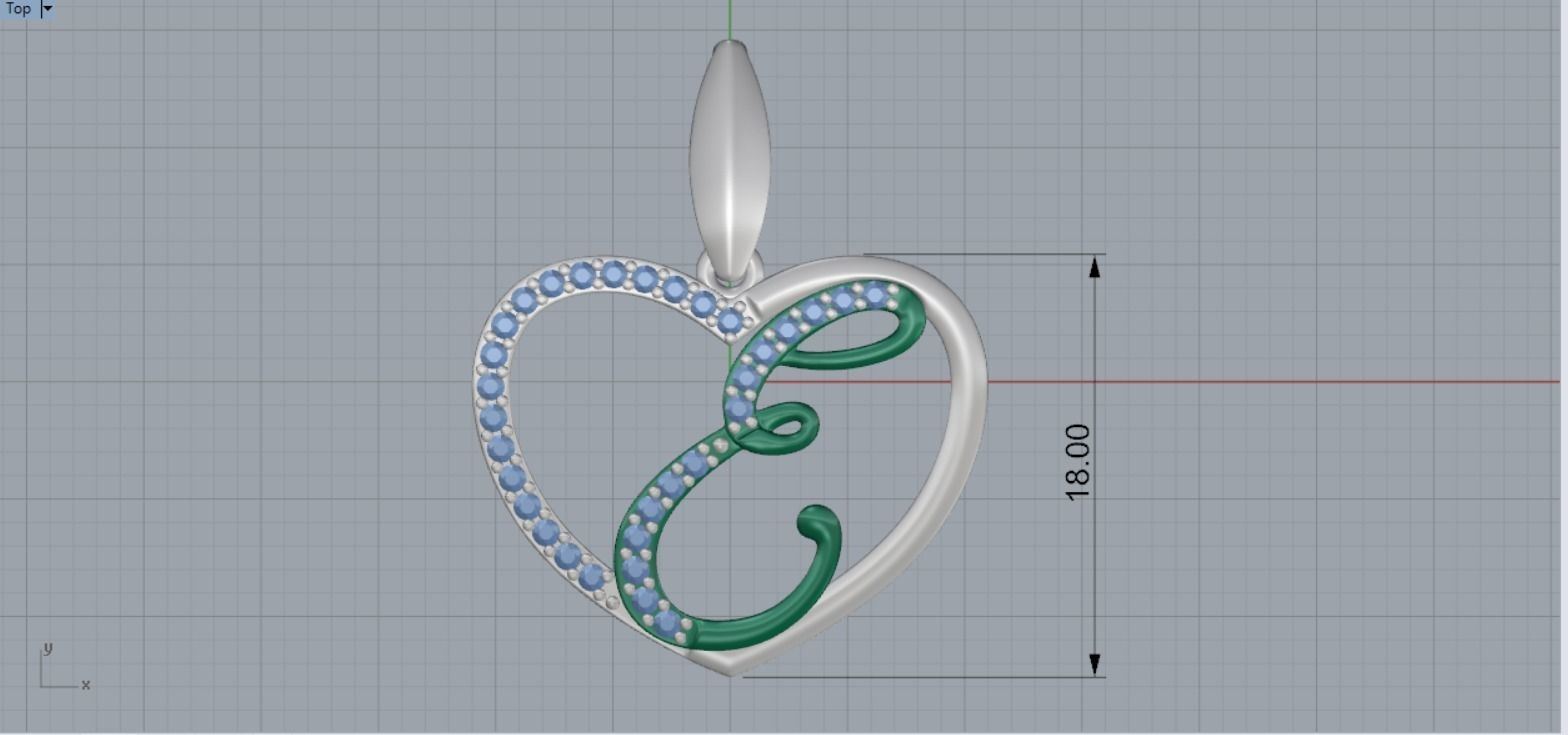 heart pendant 3D print model_7