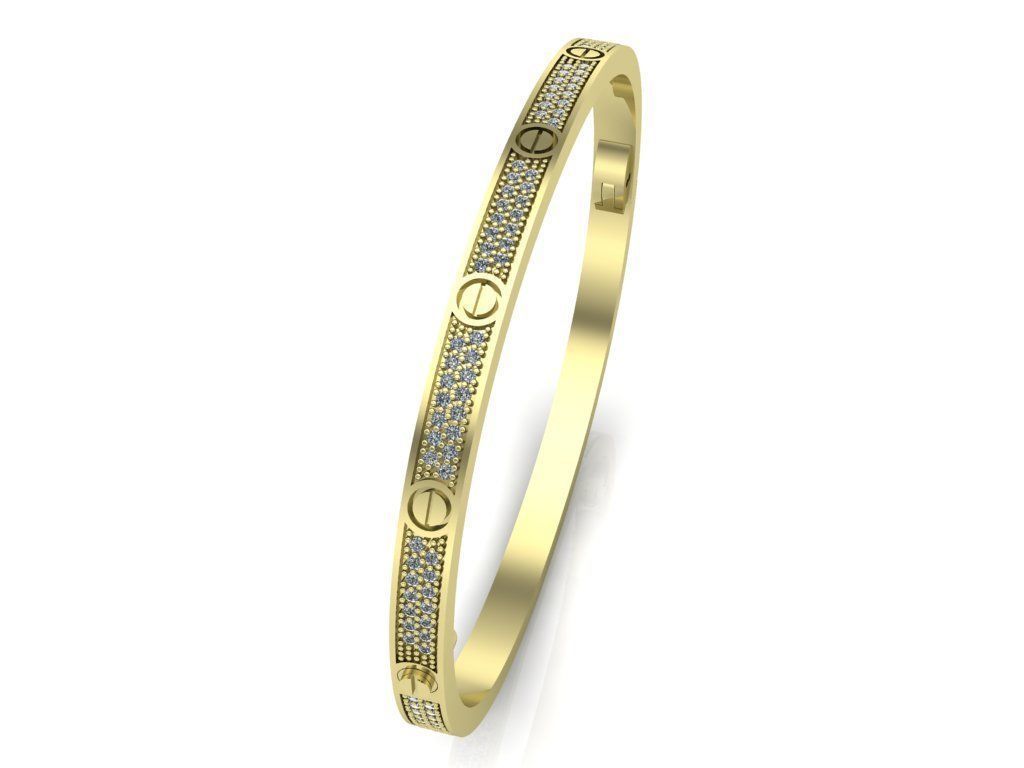 bracelet lovee 3D print model_7