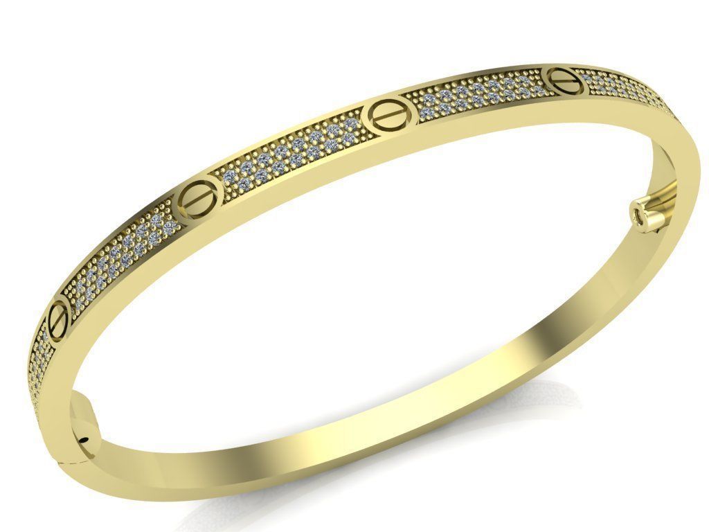 bracelet lovee 3D print model_1