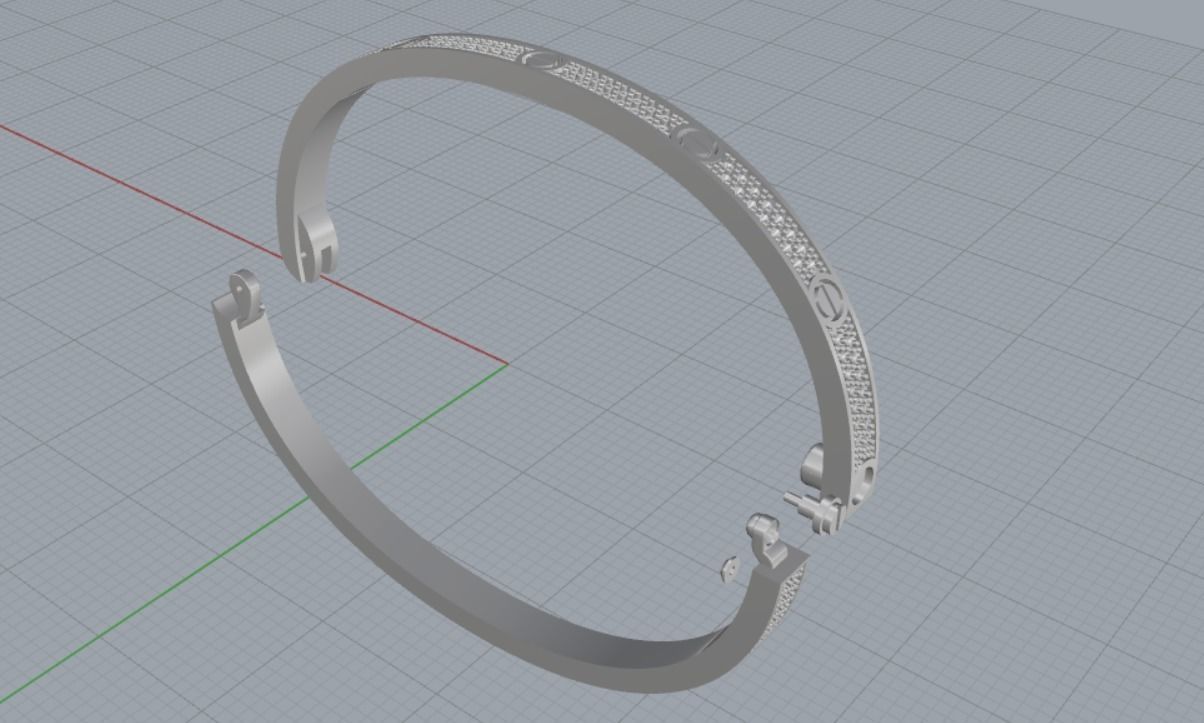 bracelet lovee 3D print model_14