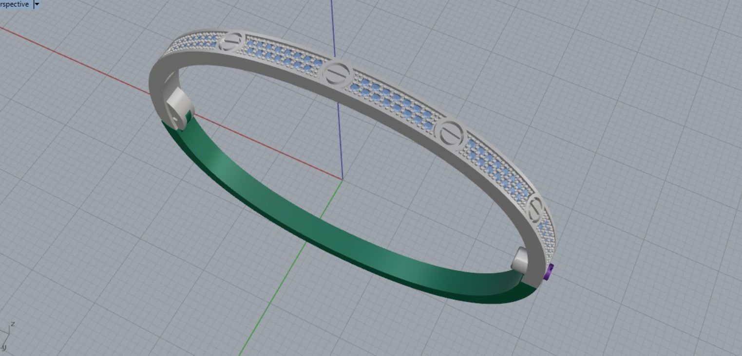 bracelet lovee 3D print model_12