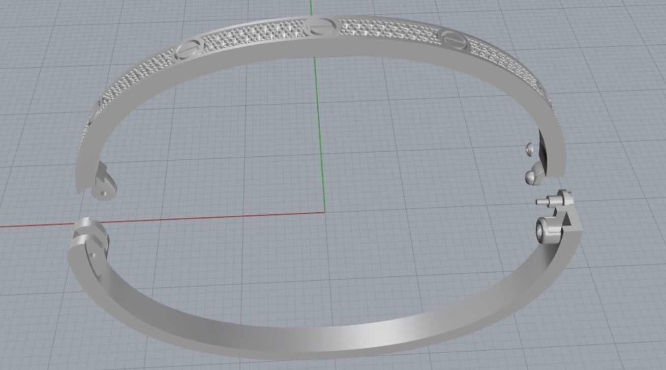 bracelet lovee 3D print model_16