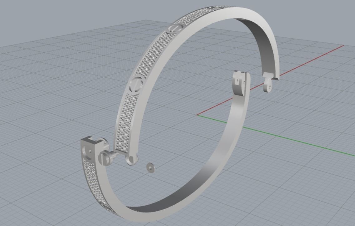 bracelet lovee 3D print model_18