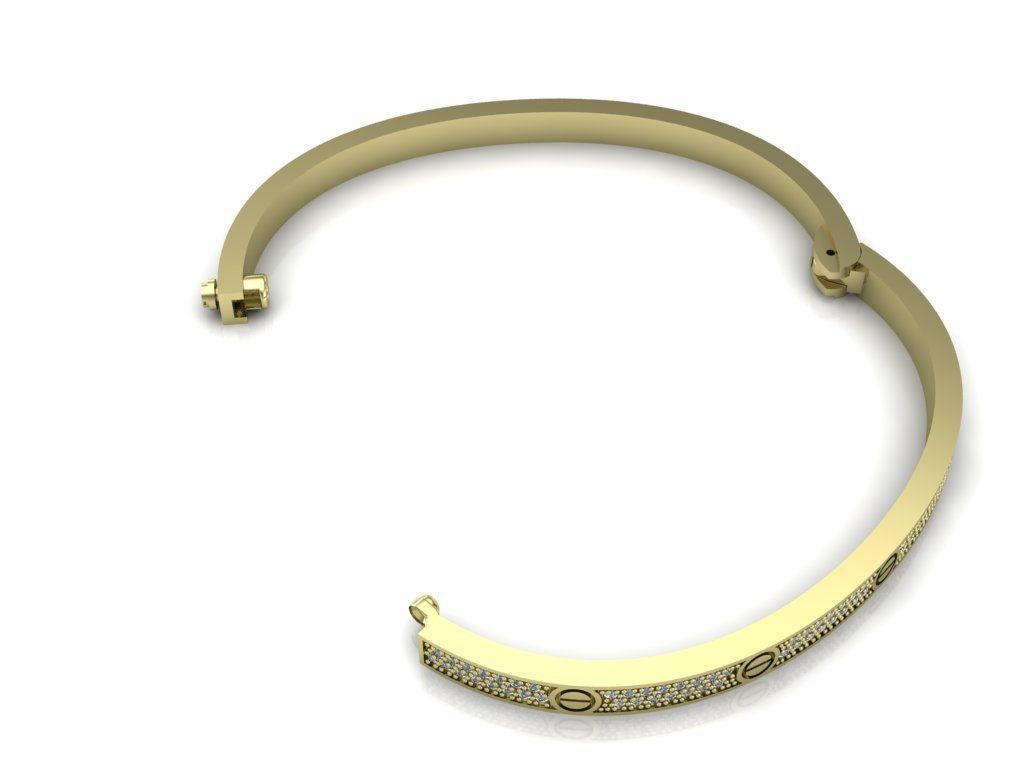 bracelet lovee 3D print model_2