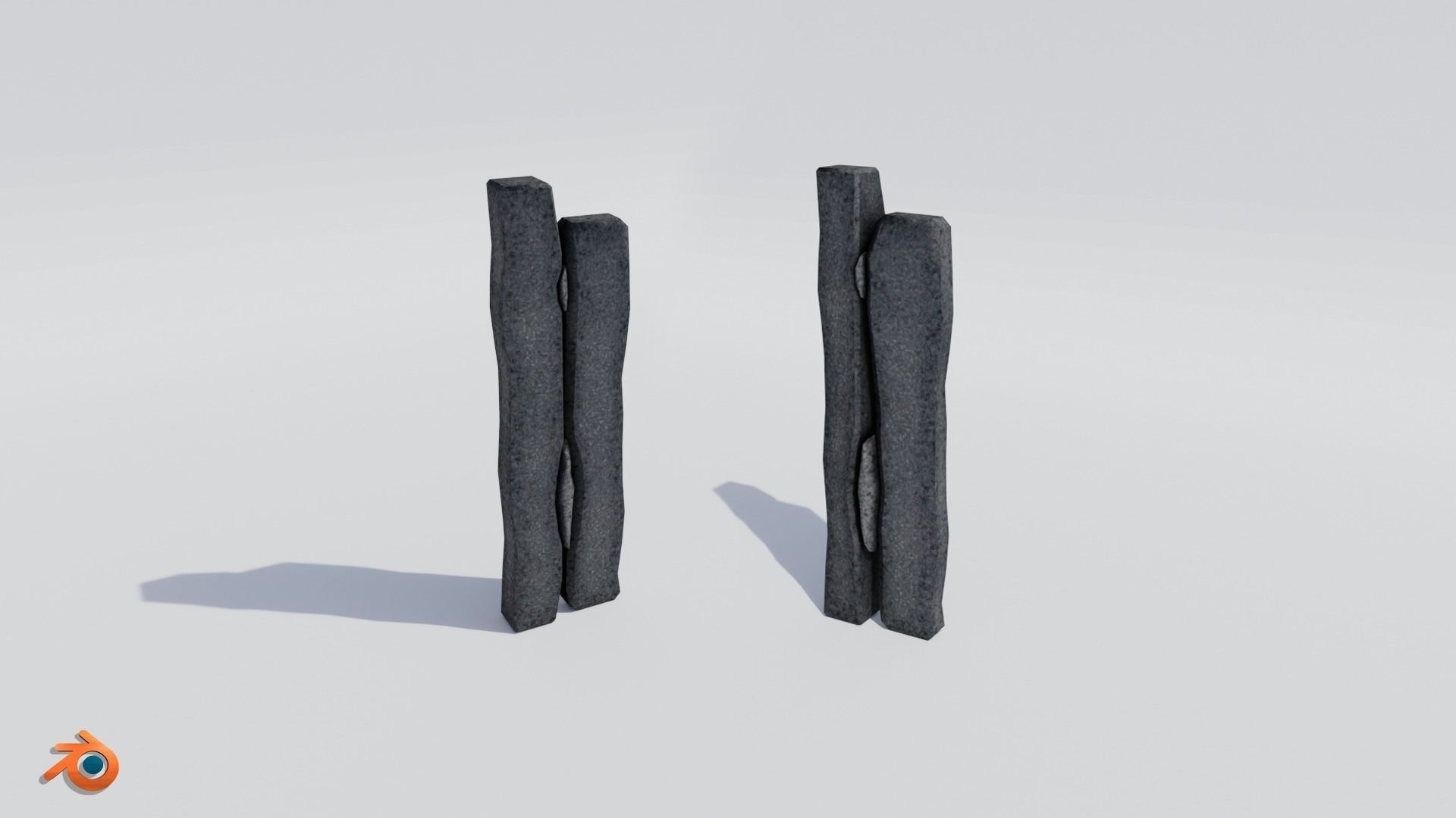 Big Sculptures 01 Unity Asset Low-poly 3D model_5