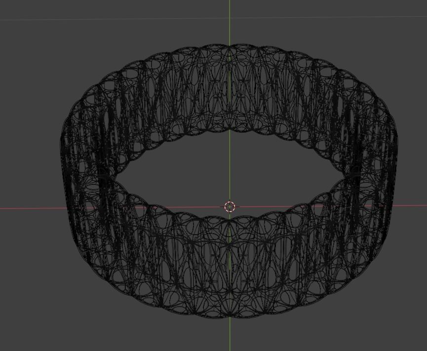 3D wire ring 3D print model_2