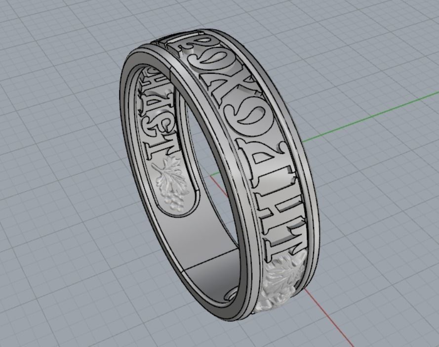 the ring keeps going through 3D print model_12