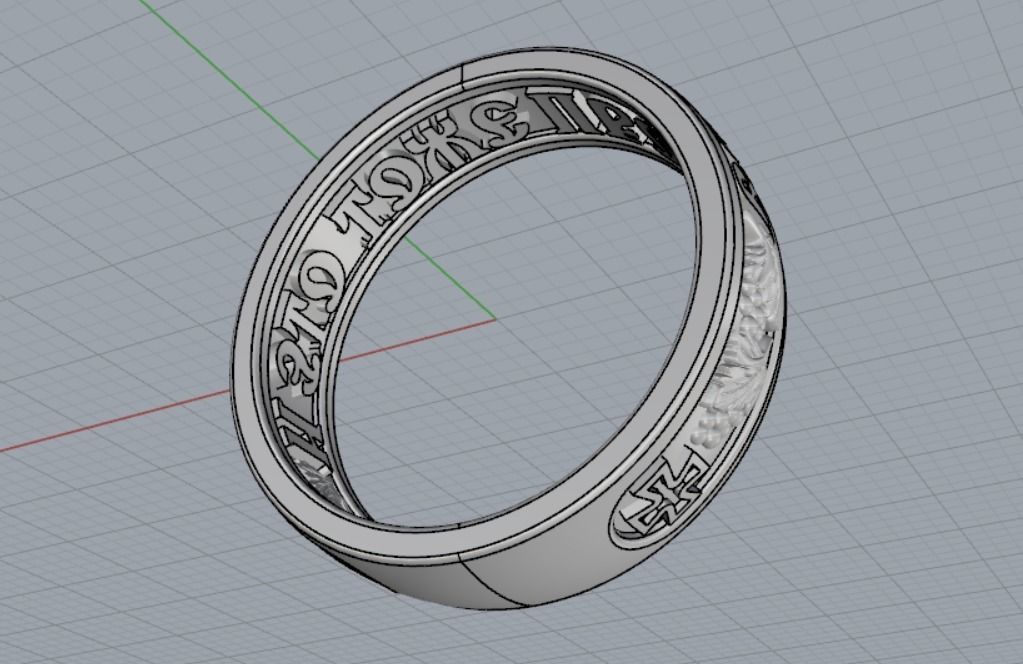 the ring keeps going through 3D print model_9