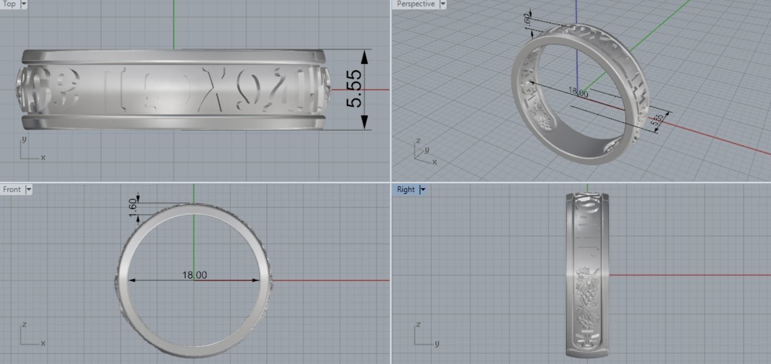 the ring keeps going through 3D print model_7