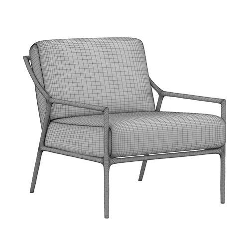 HADDEUS SLOPE ARM CHAIR 3D model 7