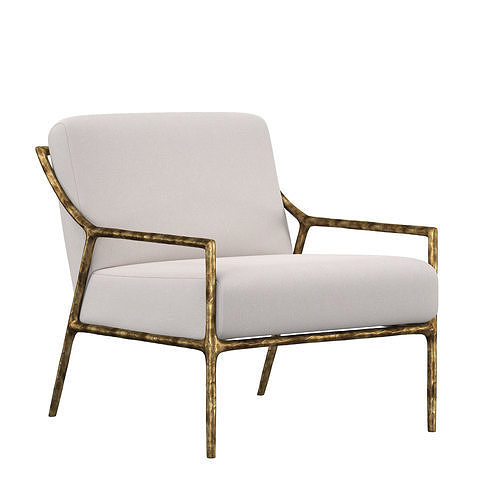 HADDEUS SLOPE ARM CHAIR 3D model 2