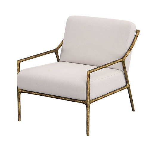 HADDEUS SLOPE ARM CHAIR 3D model 4