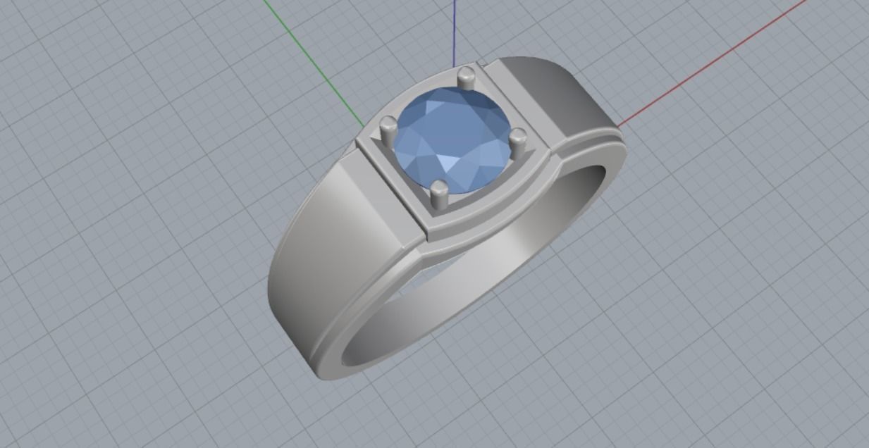 Rings 3D print model_11