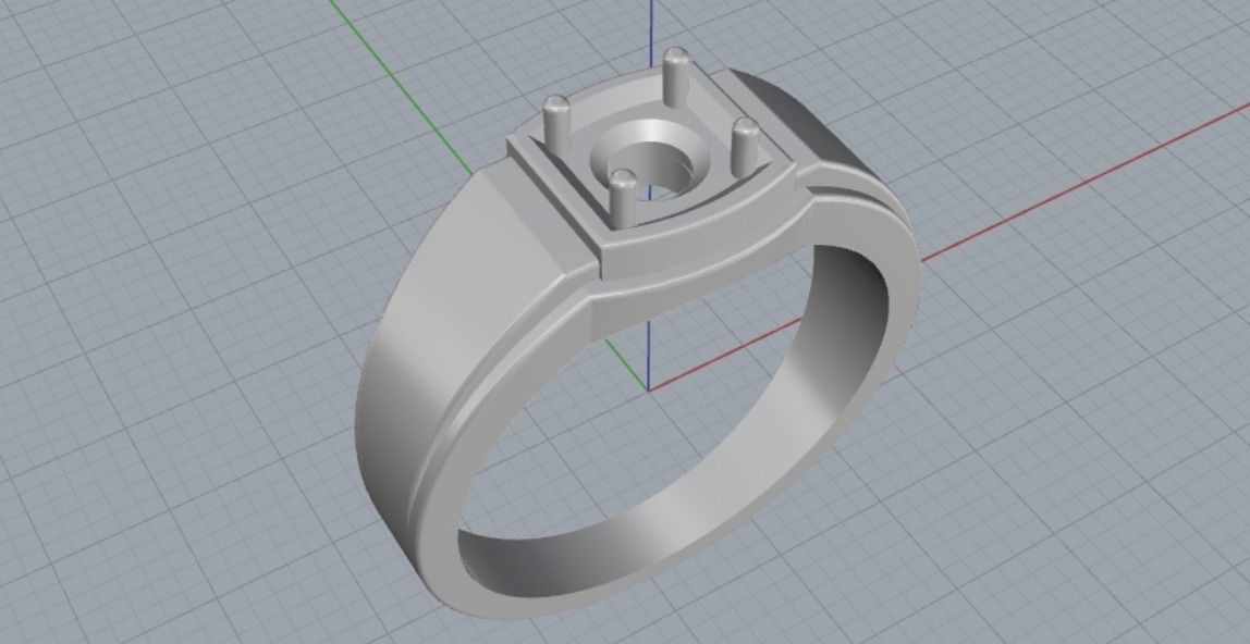 Rings 3D print model_12