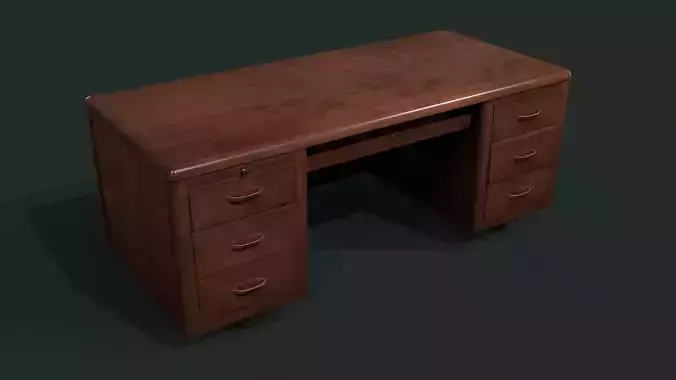 70s Vintage Office Desk 