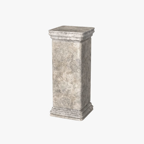 Roman Statue Pedestal 3D model