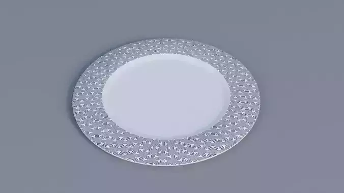 Round Dessert Plate