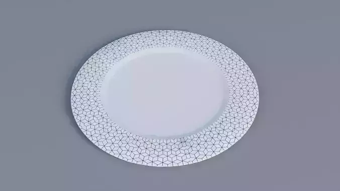 Round Dessert Plate