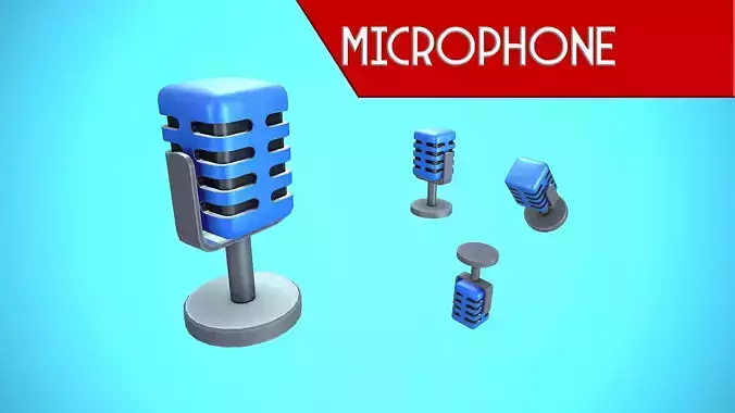 MICROPHONE CARTOON STYLIZED