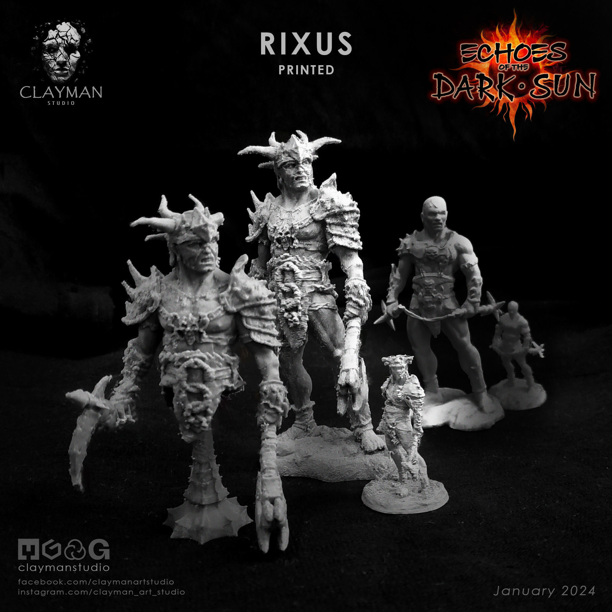 Rixus - 32mm - 75mm - 188mm 3D print model_6