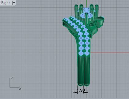 3 Stone Ring With Band 2519 3D print model_6