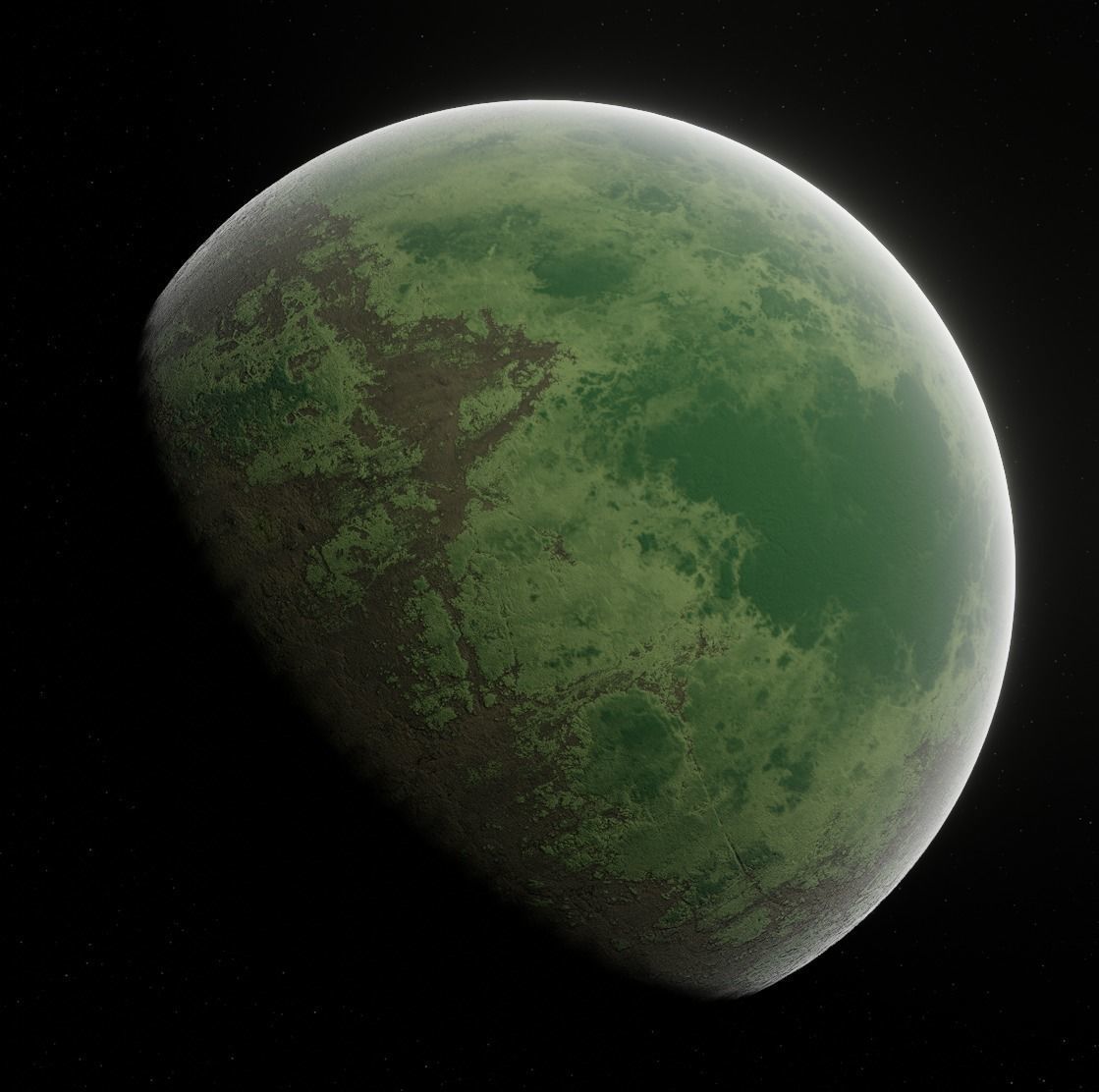Planet Space Ready to game Low-poly 3D model_15
