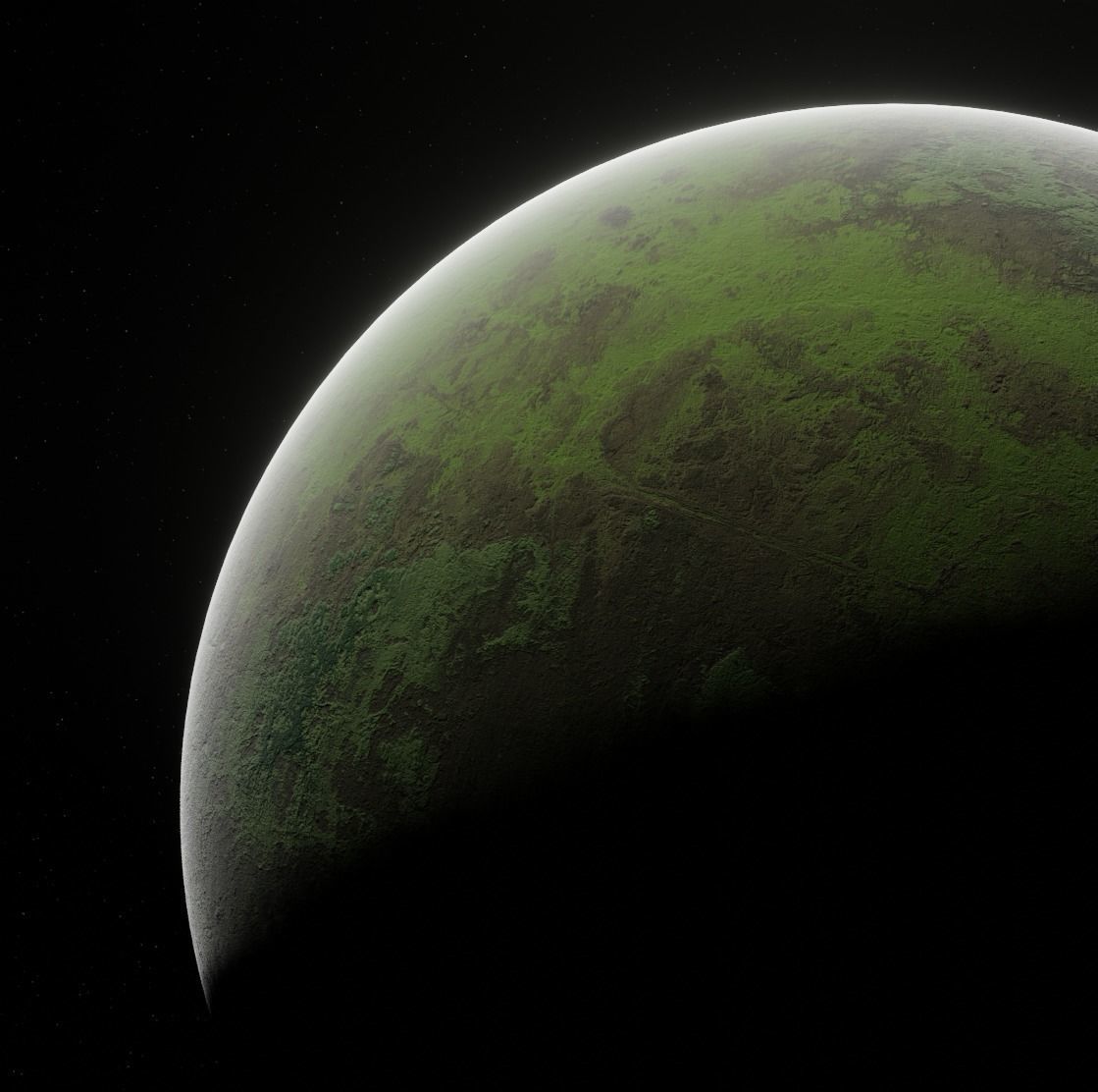 Planet Space Ready to game Low-poly 3D model_8